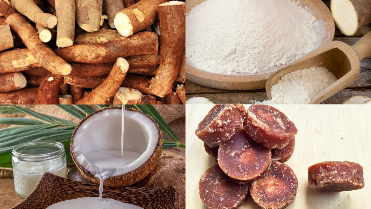 Nguyên liệu món ăn chè sắn nóng