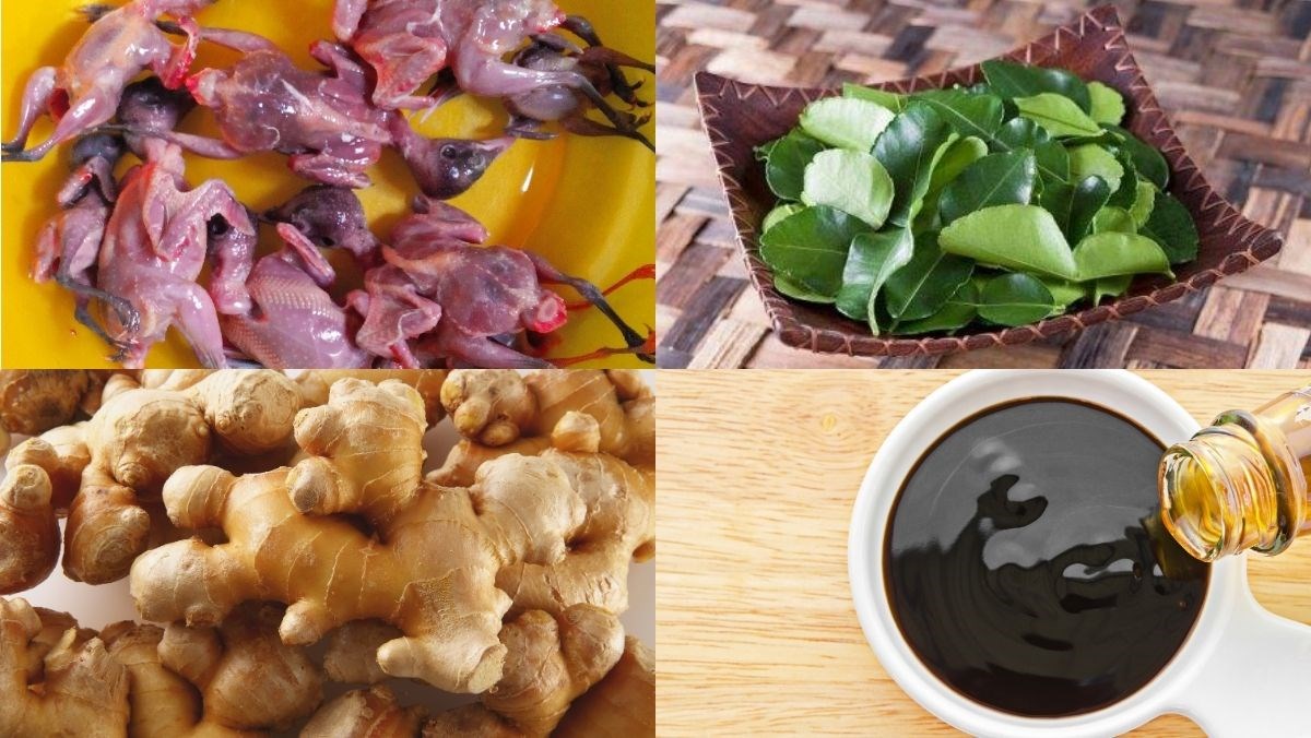 Nguyên liệu món ăn chim sẻ quay