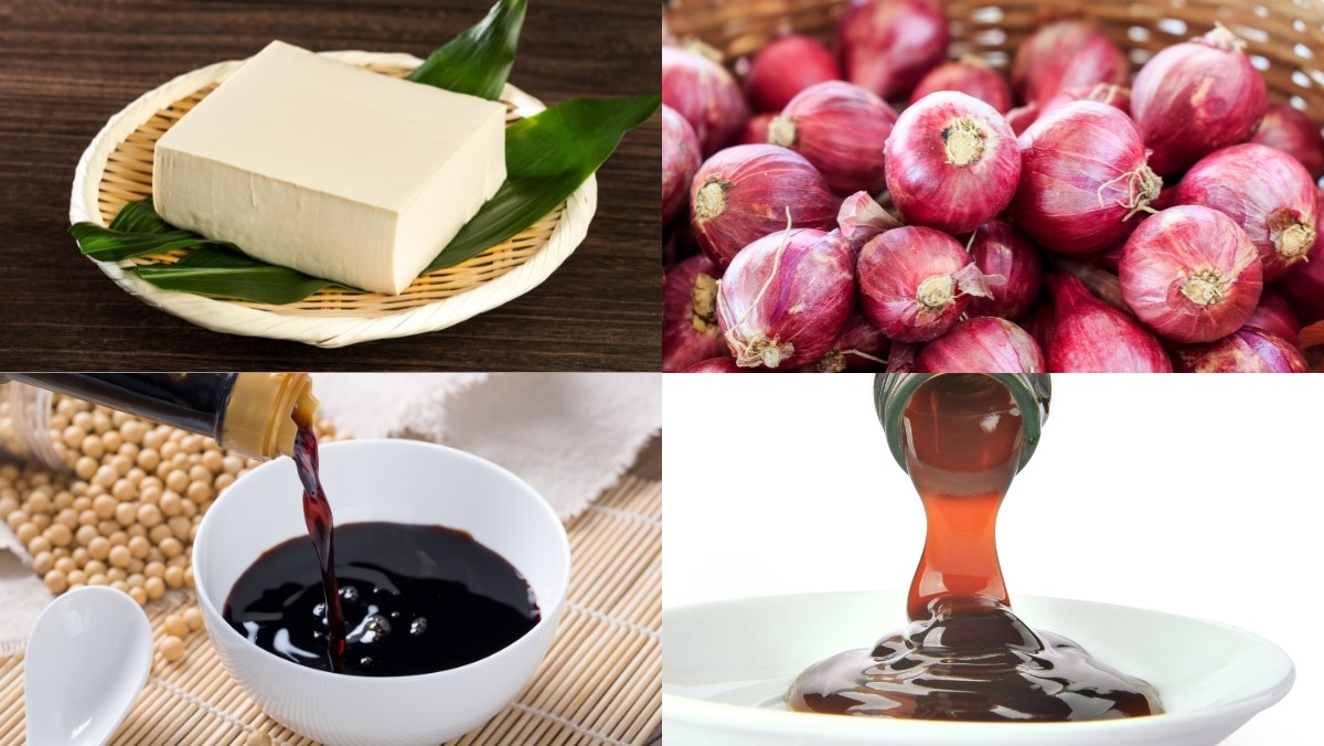 Nguyên liệu món ăn đậu hũ non sốt xì dầu