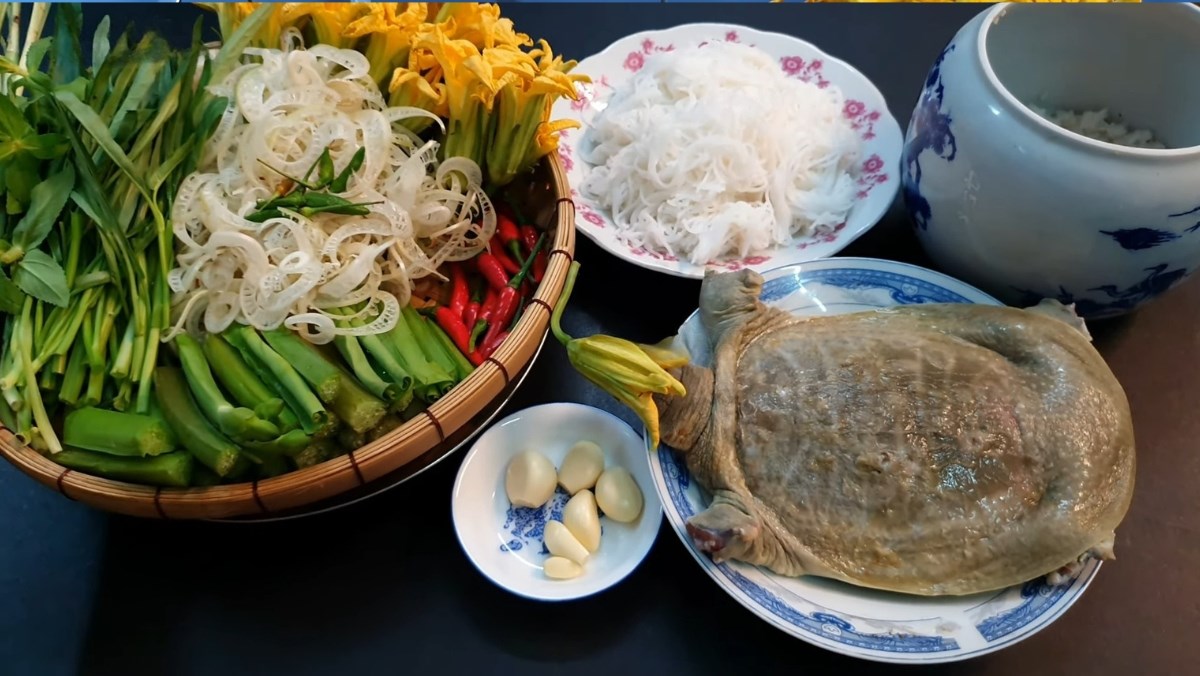 Nguyên liệu món ăn lẩu ba ba