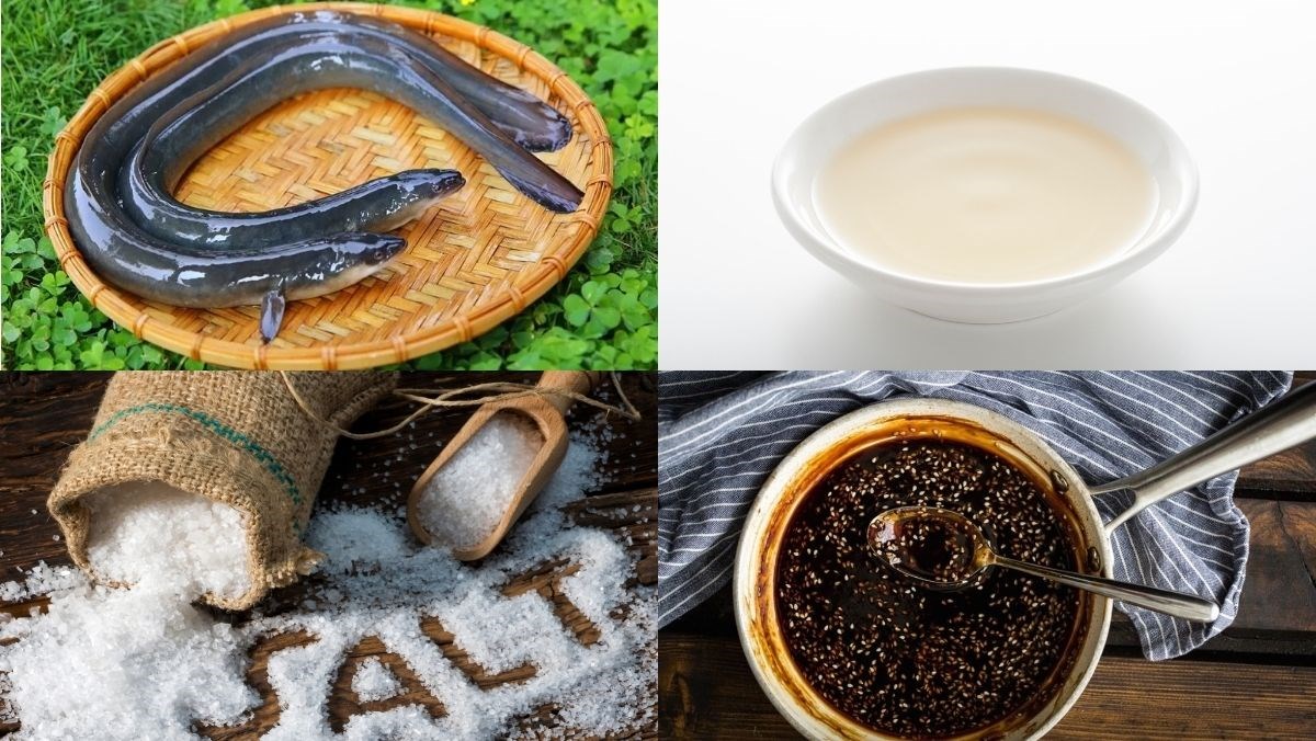 Nguyên liệu món ăn lươn nhật nướng