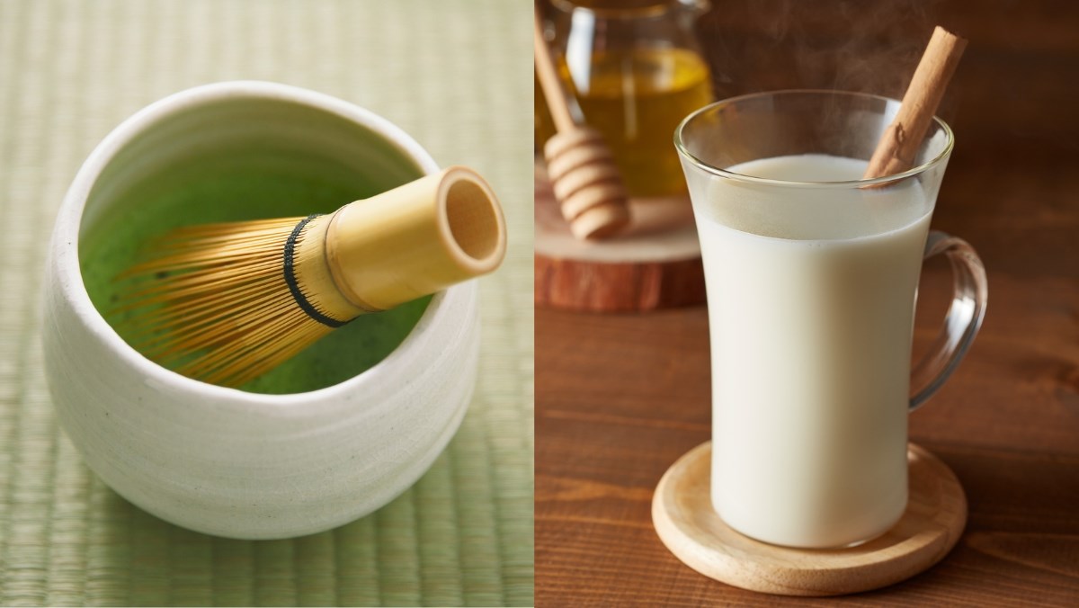 Nguyên liệu món ăn cách pha matcha sữa tươi