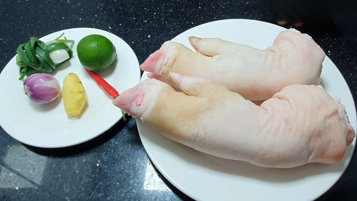 Nguyên liệu món ăn ách bạn bí quyết làm móng giò luộc