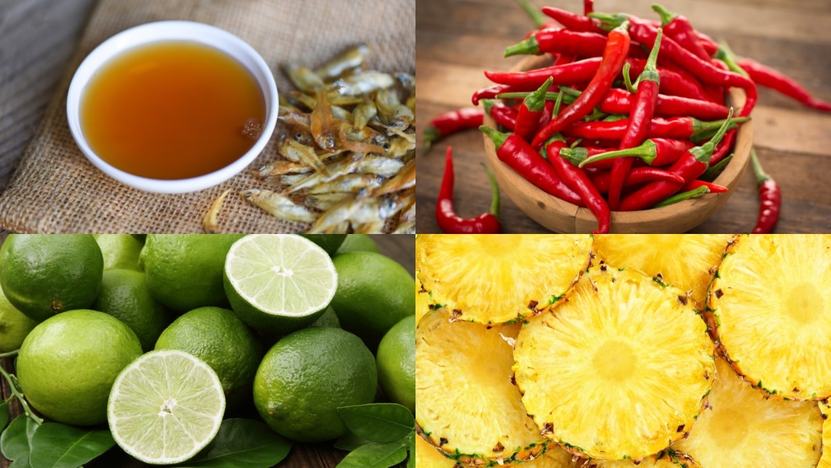 Nguyên liệu món ăn nước trộn nộm