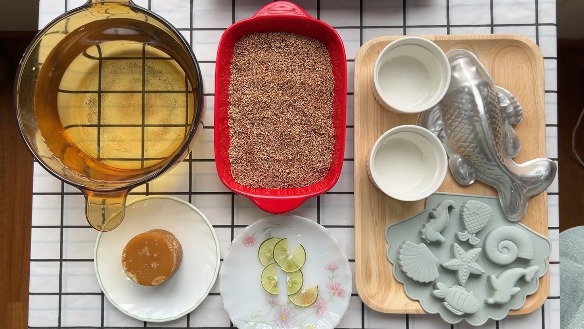 Nguyên liệu món ăn cách làm thạch mác púp thanh mát, giải nhiệt ngay tại nhà cực đơn giản