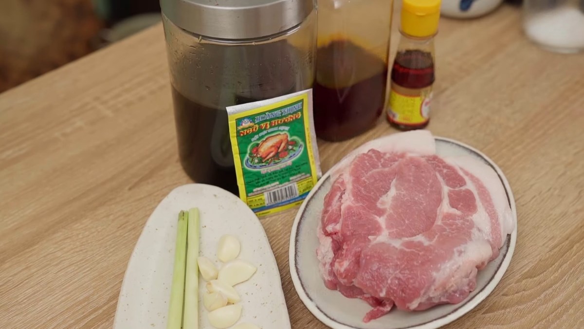 Nguyên liệu món ăn làm món thịt nướng ngũ vị hương