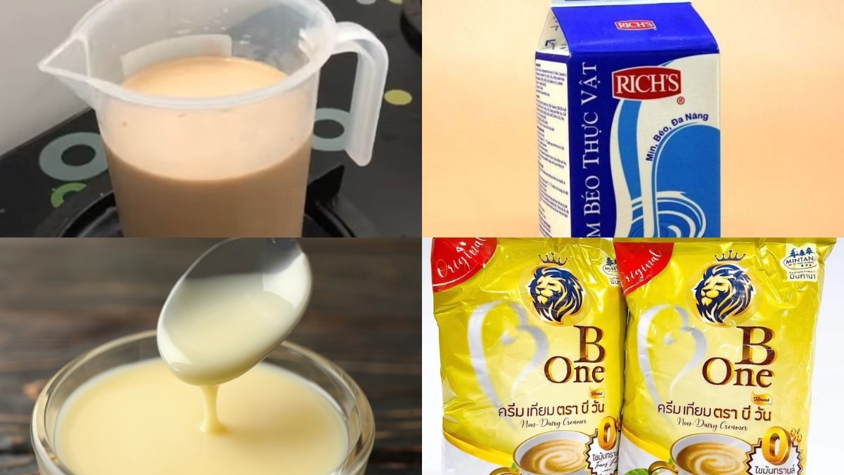 Nguyên liệu món ăn công thức pha trà sữa trứng nướng