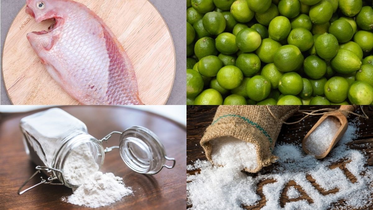 Nguyên liệu món ăn ướp cá chiên giòn