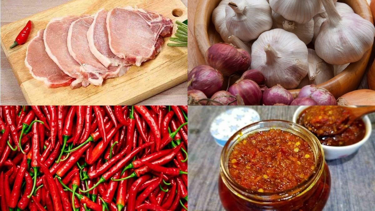 Nguyên liệu món ăn ướp cốt lết chiên