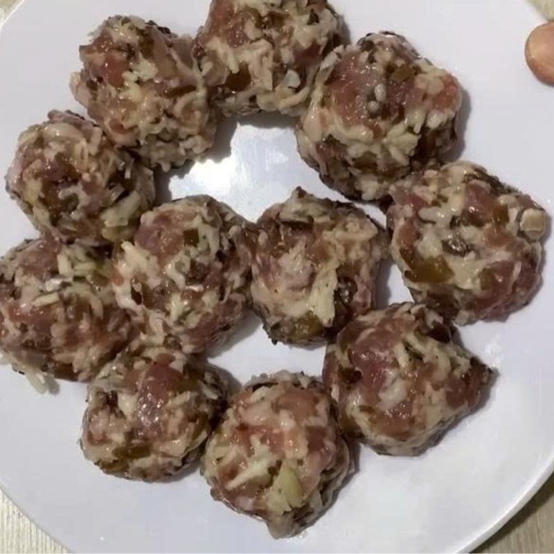 Bước 1 Chuẩn bị và ướp nhân bánh bao Bánh bao không cần bột nở