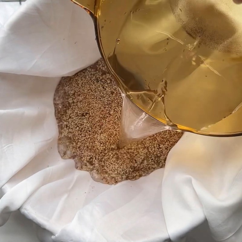 Bước 2 Bóp thạch từ hạt mác púp Thạch mác púp