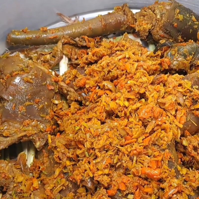 Bước 4 Cách hấp cầy hương sả thơm lừng Cầy hương hấp