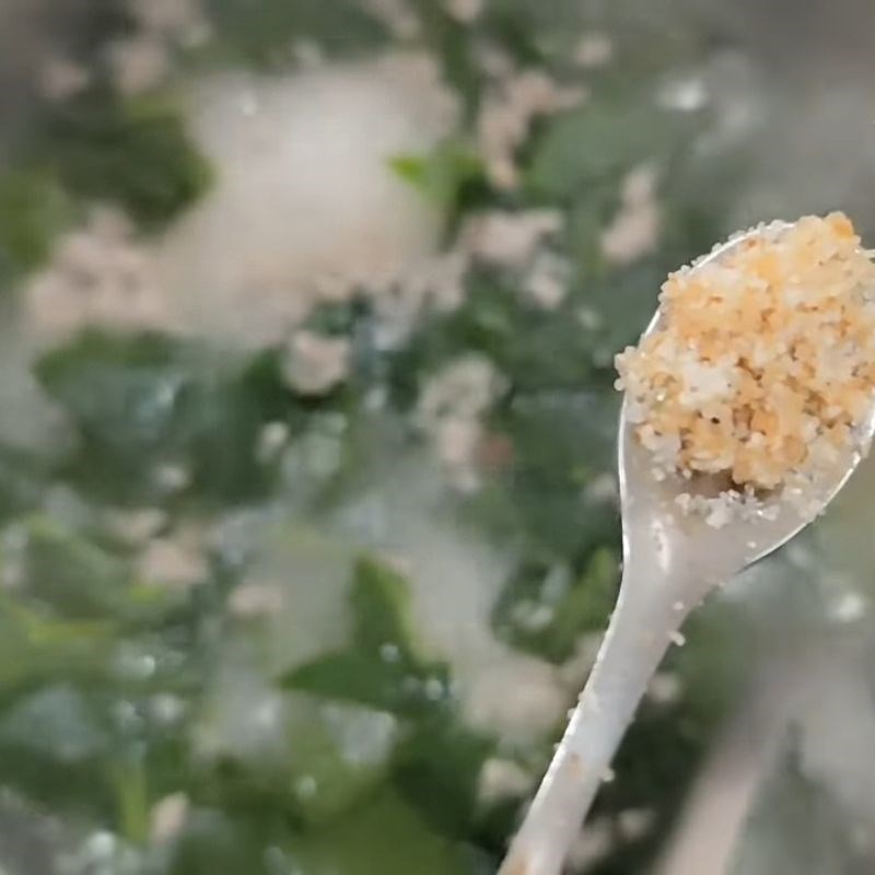 Bước 2 Cách nấu canh lá lốt thịt heo bằm Canh lá lốt nấu thịt heo