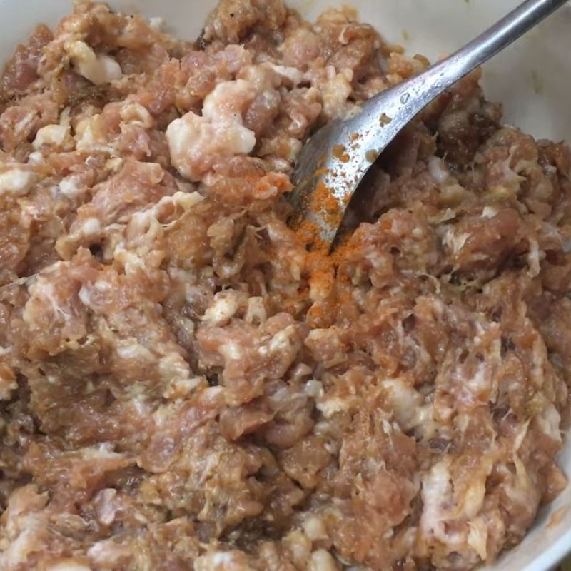 Bước 2 Cách ướp thịt xay làm chả viên bún chả Ướp chả nướng