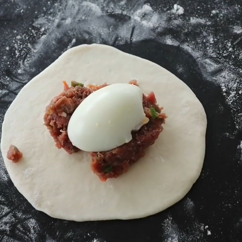 Bước 6 Cán bột và tạo hình bánh bao Bột bánh bao