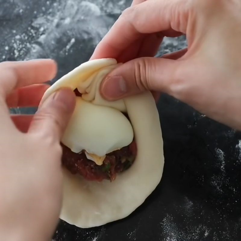 Bước 6 Cán bột và tạo hình bánh bao Bột bánh bao