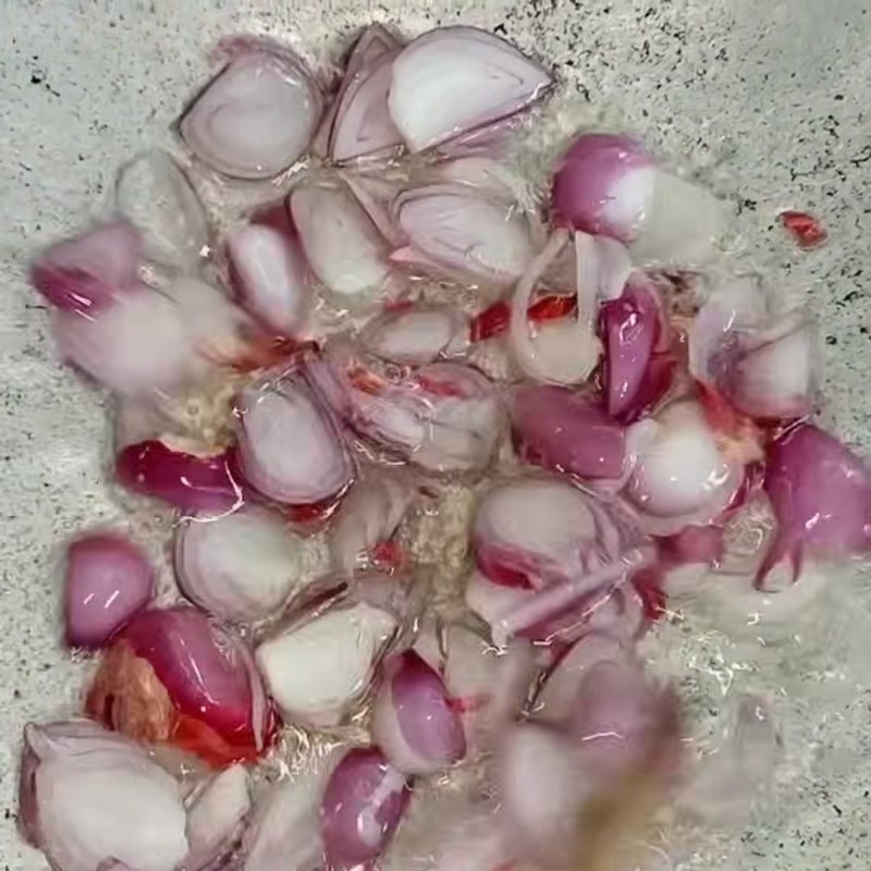 Bước 2 Chuẩn bị dầu hành phi thơm Bánh bao bằng bột pha sẵn