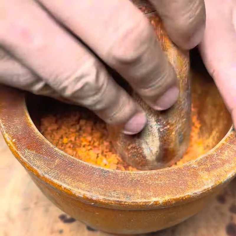 Bước 2 Chuẩn bị gia vị rang muối ớt Tôm càng xanh rang muối