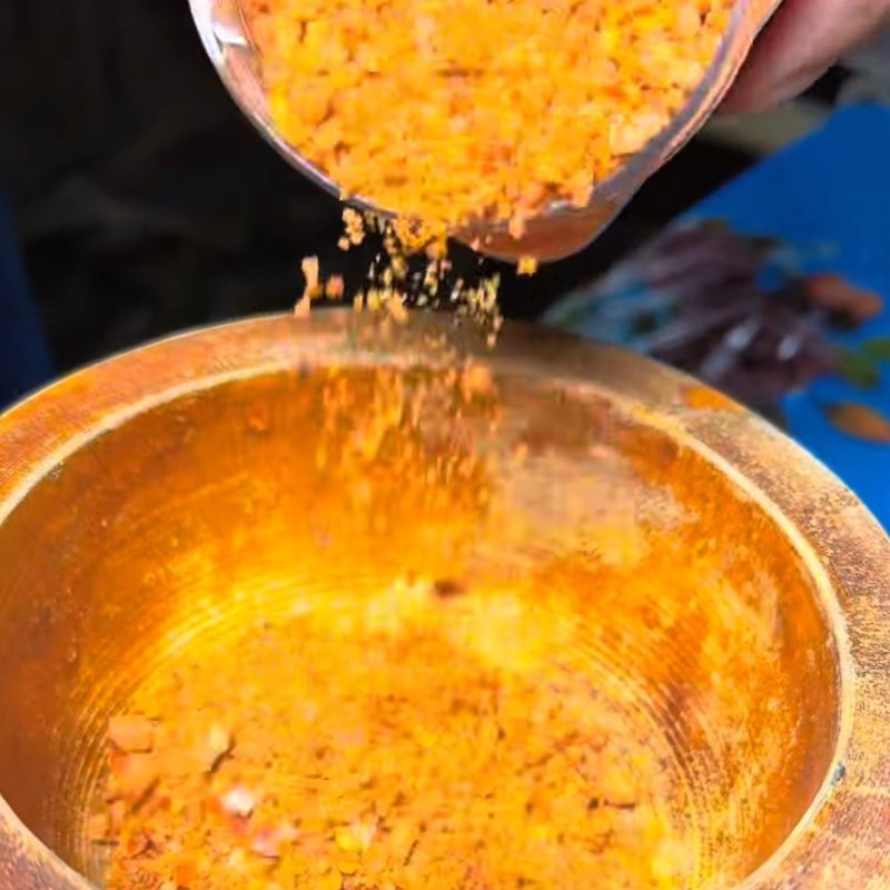 Bước 2 Chuẩn bị gia vị rang muối ớt Tôm càng xanh rang muối