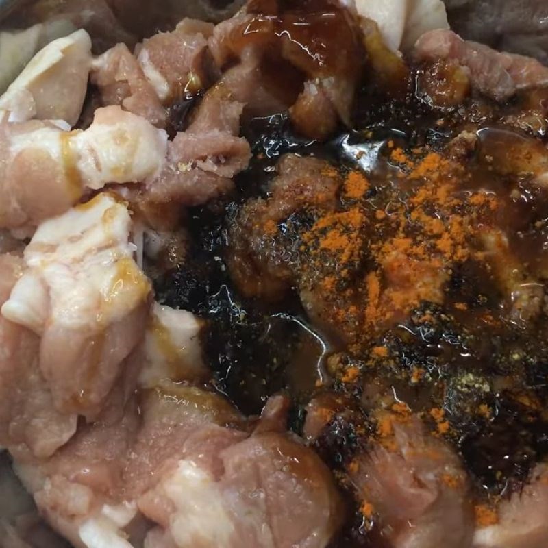 Bước 3 Công thức ướp thịt nạc vai thái mỏng Ướp chả nướng