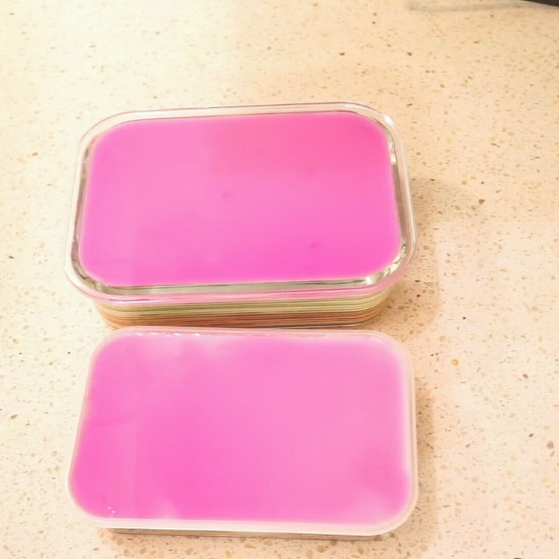 Bước 7 Đổ rau câu ngàn lớp không tách lớp Rau câu ngàn lớp