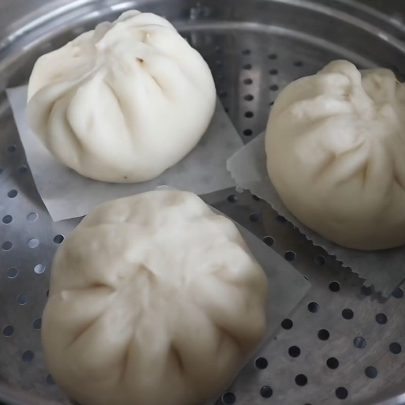 Bước 7 Hấp bánh bao trắng mịn, mềm xốp Bột bánh bao