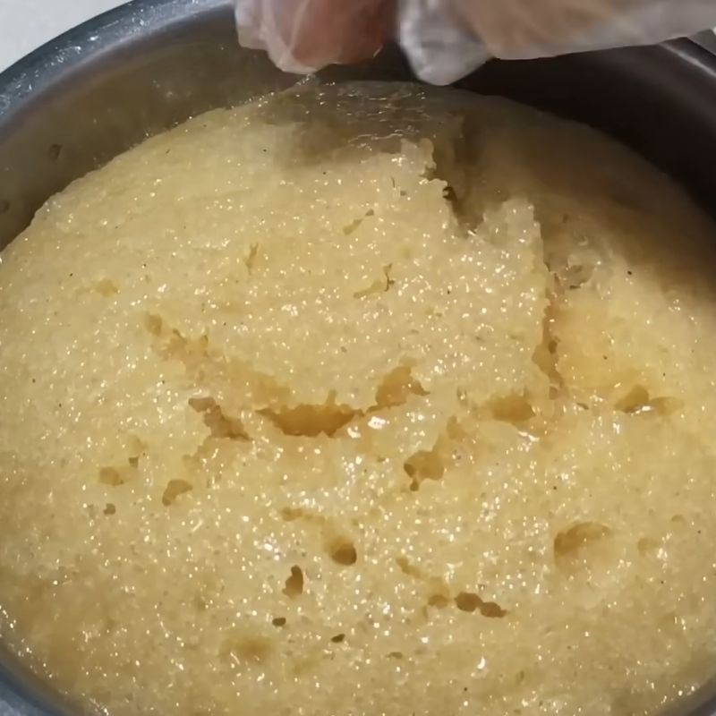 Bước 6 Hấp bánh bò bằng bột gạo Bánh bò bằng bột gạo