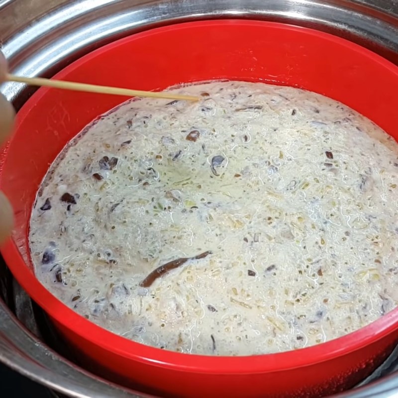 Bước 4 Hấp chả trứng cơm tấm Chả trứng cơm tấm