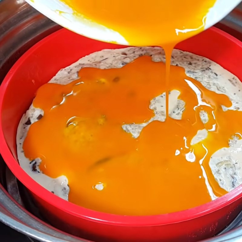 Bước 4 Hấp chả trứng cơm tấm Chả trứng cơm tấm