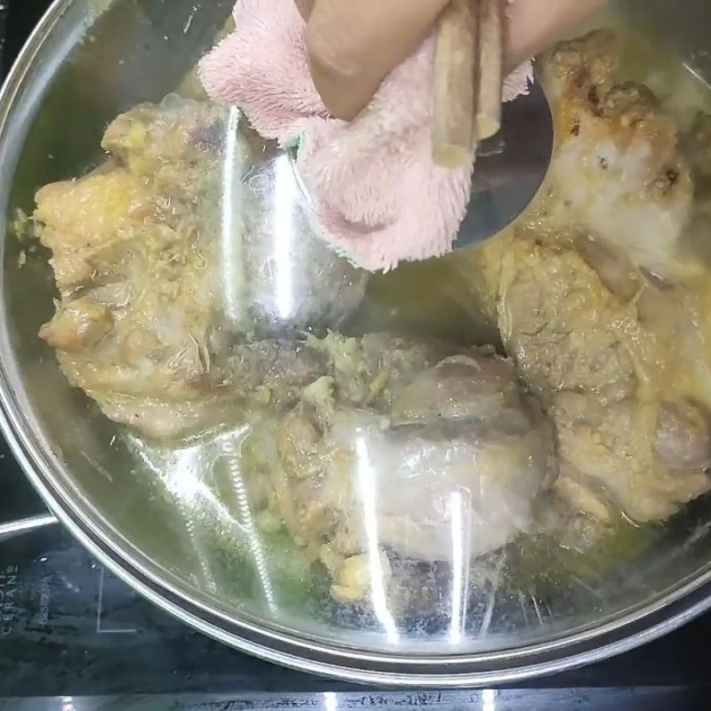 Bước 2 Hấp thịt lợn mán thơm lừng Lợn mán hấp