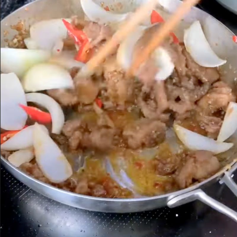 Bước 3 Hoàn thành món nhím xào sả ớt thơm ngon Nhím xào sả ớt