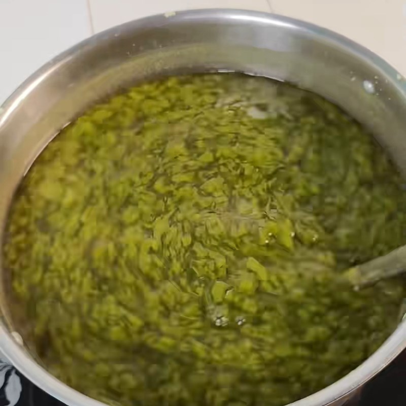 Bước 3 Hoàn thành món thạch sương sáo Sương sáo từ lá tươi