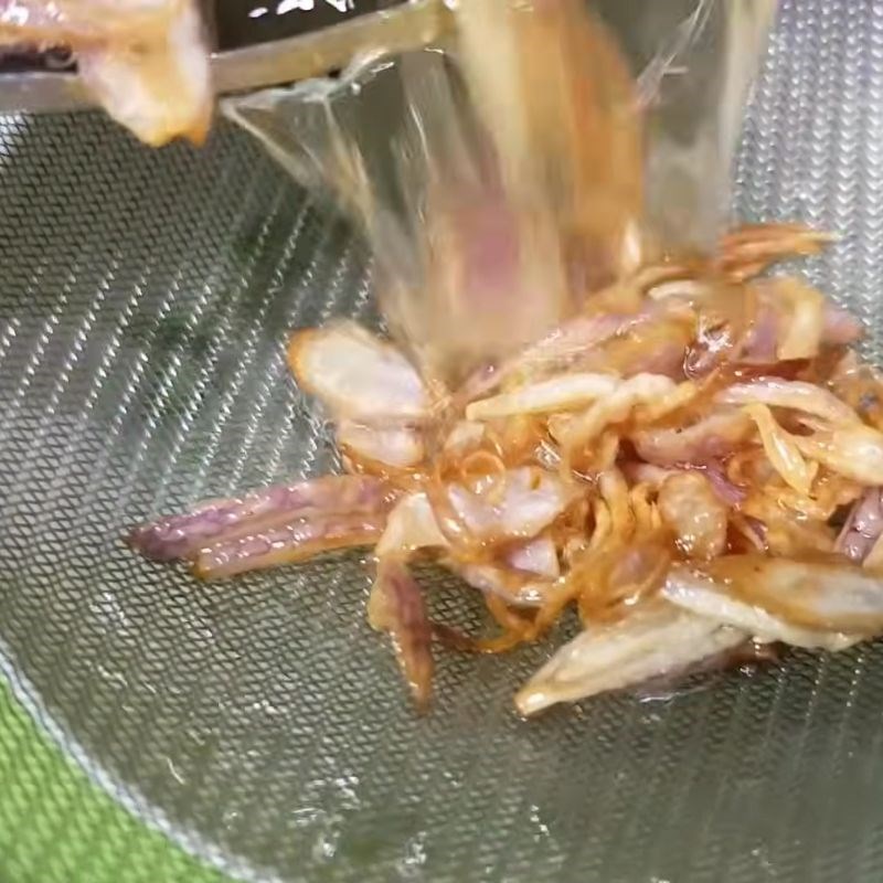 Bước 4 Làm hành phi và mỡ hành béo ngậy Cá lóc hấp cuốn bánh tráng