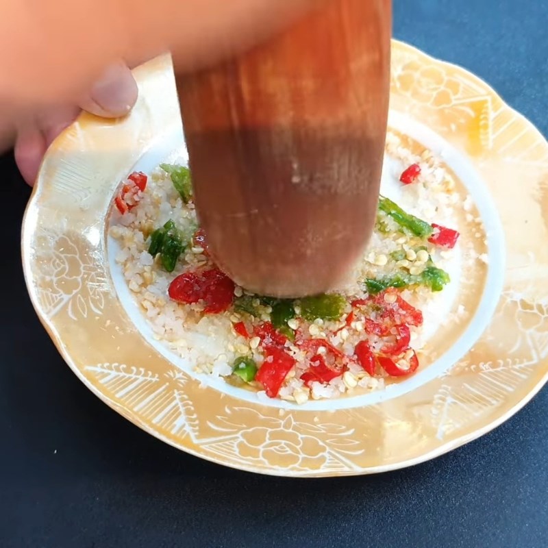 Bước 5 Làm muối chấm Lẩu ba ba nấu mẻ