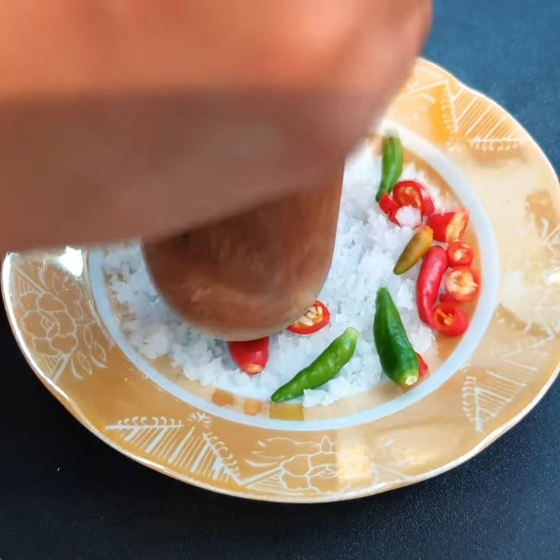Bước 5 Làm muối chấm Lẩu ba ba nấu mẻ