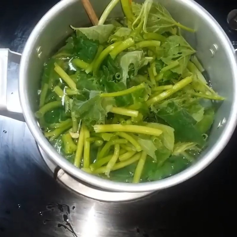 Bước 2 Luộc rau bí đúng cách Rau bí luộc
