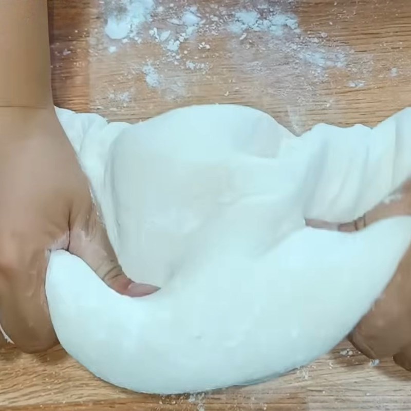Bước 6 Nặn bánh bao Bánh bao bằng bột pha sẵn