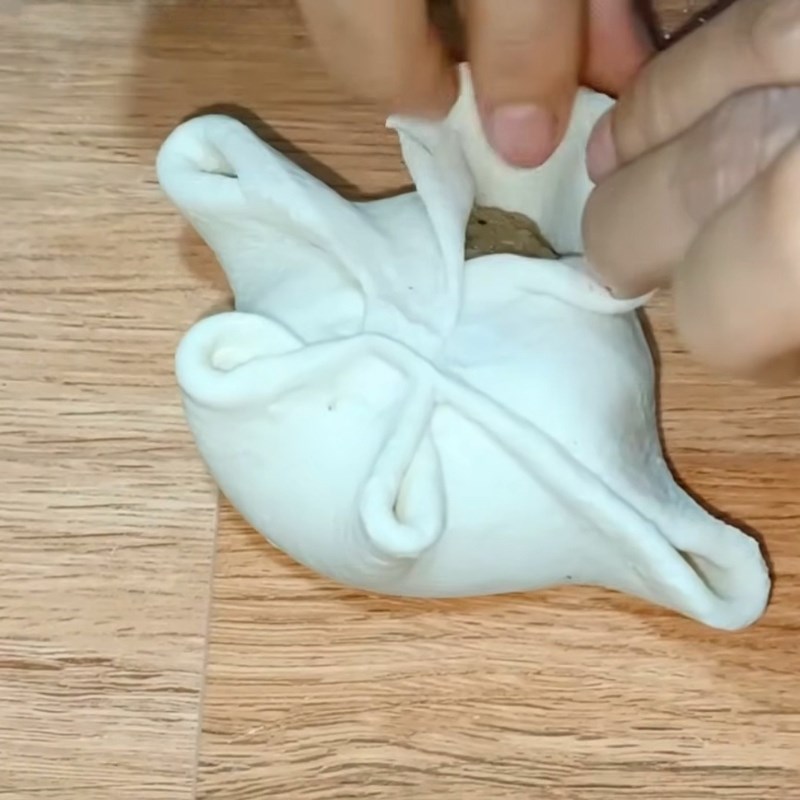 Bước 6 Nặn bánh bao Bánh bao bằng bột pha sẵn