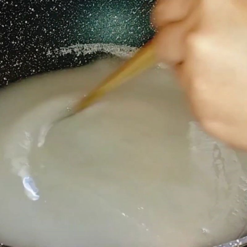 Bước 2 Nấu đường làm kẹo kéo Kẹo kéo đậu phộng