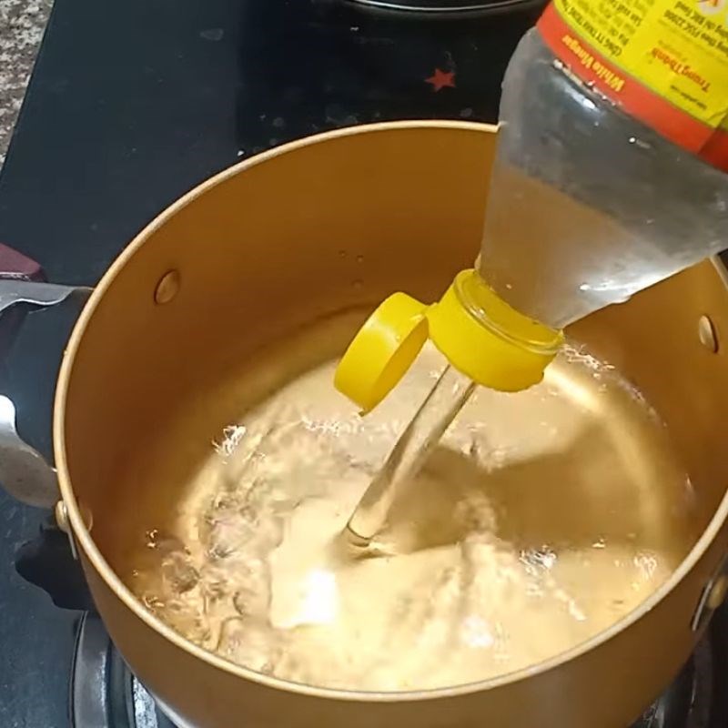 Bước 2 Nấu nước giấm đường để ngâm gừng Gừng ngâm giấm