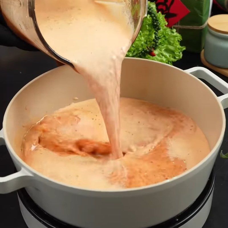 Bước 3 Nấu và hoàn thiện nước sốt trộn gỏi chua ngọt Nước trộn nộm