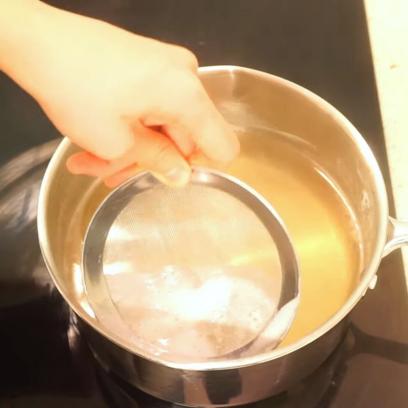 Bước 2 Ngâm và nấu bột rau câu giòn Rau câu ngàn lớp