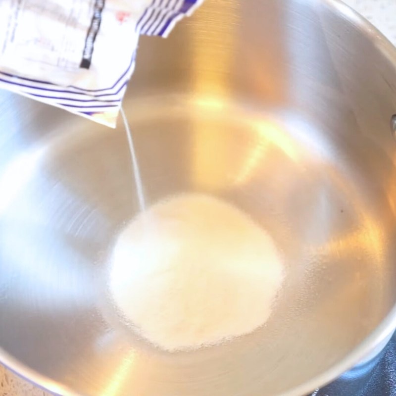 Bước 2 Ngâm và nấu bột rau câu giòn Rau câu ngàn lớp