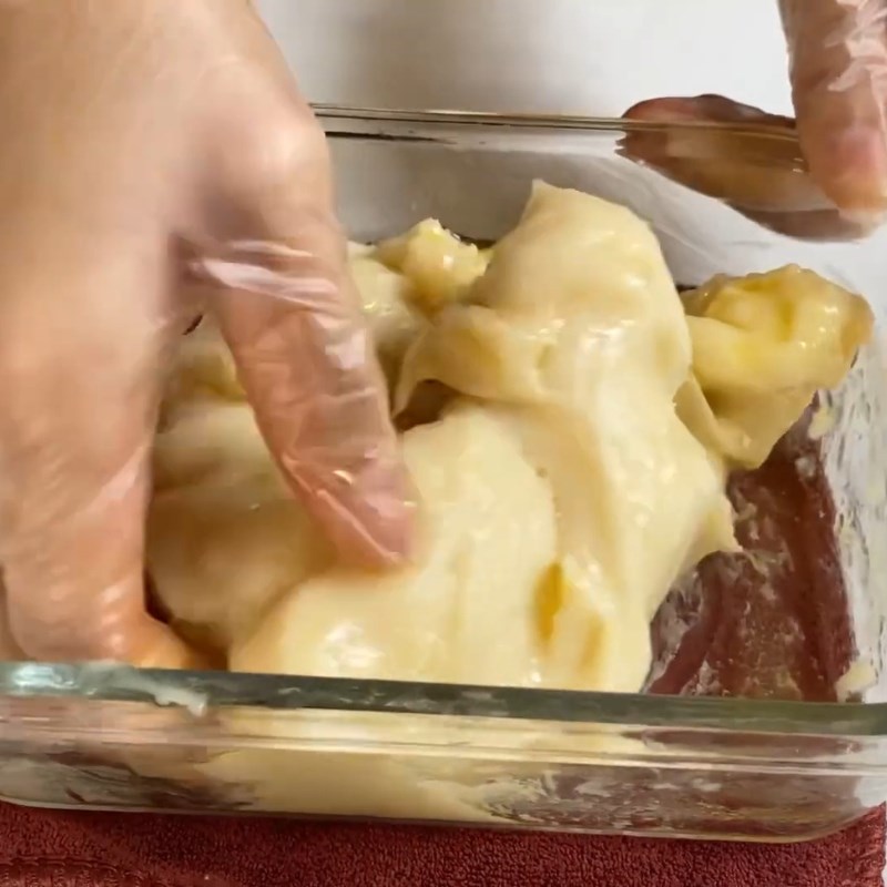 Bước 2 Nhào bột mochi Mochi chấm kem sữa