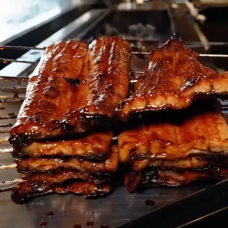 Bước 4 Nhúng lươn vào sốt Lươn nhật nướng