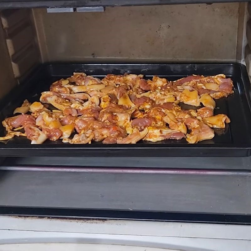 Bước 4 Nướng dê thơm lừng Ướp dê nướng