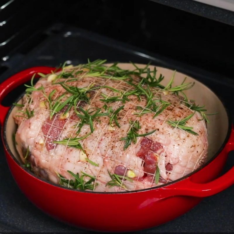 Bước 4 Nướng đùi cừu nguyên tảng Đùi cừu nướng