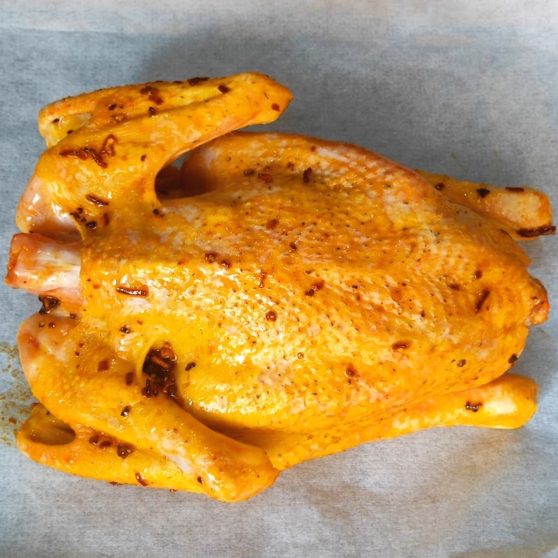 Bước 2 Nướng sơ gà Gà không lối thoát