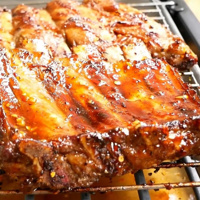 Bước 4 Nướng sườn bò mềm mọng Ướp sườn bò nướng