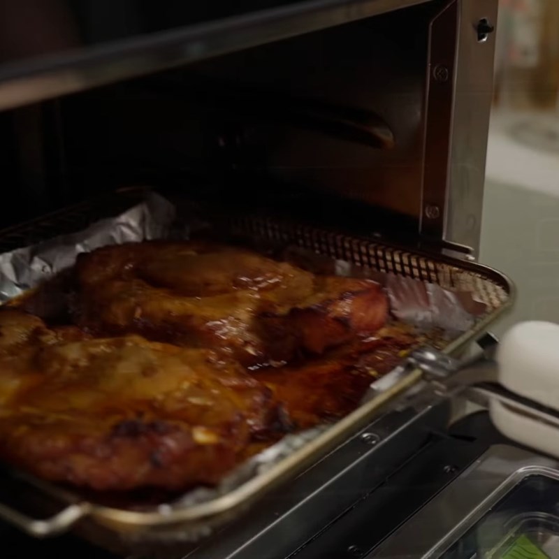 Bước 3 Nướng thịt bằng nồi chiên không dầu Thịt nướng ngũ vị hương